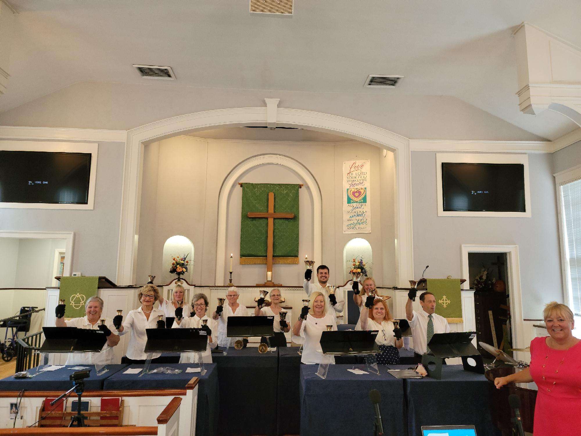 Chancel Choir standing together